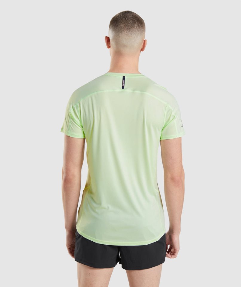 Men's Gymshark Speed Evolve T-Shirts Light Green | CA A07835